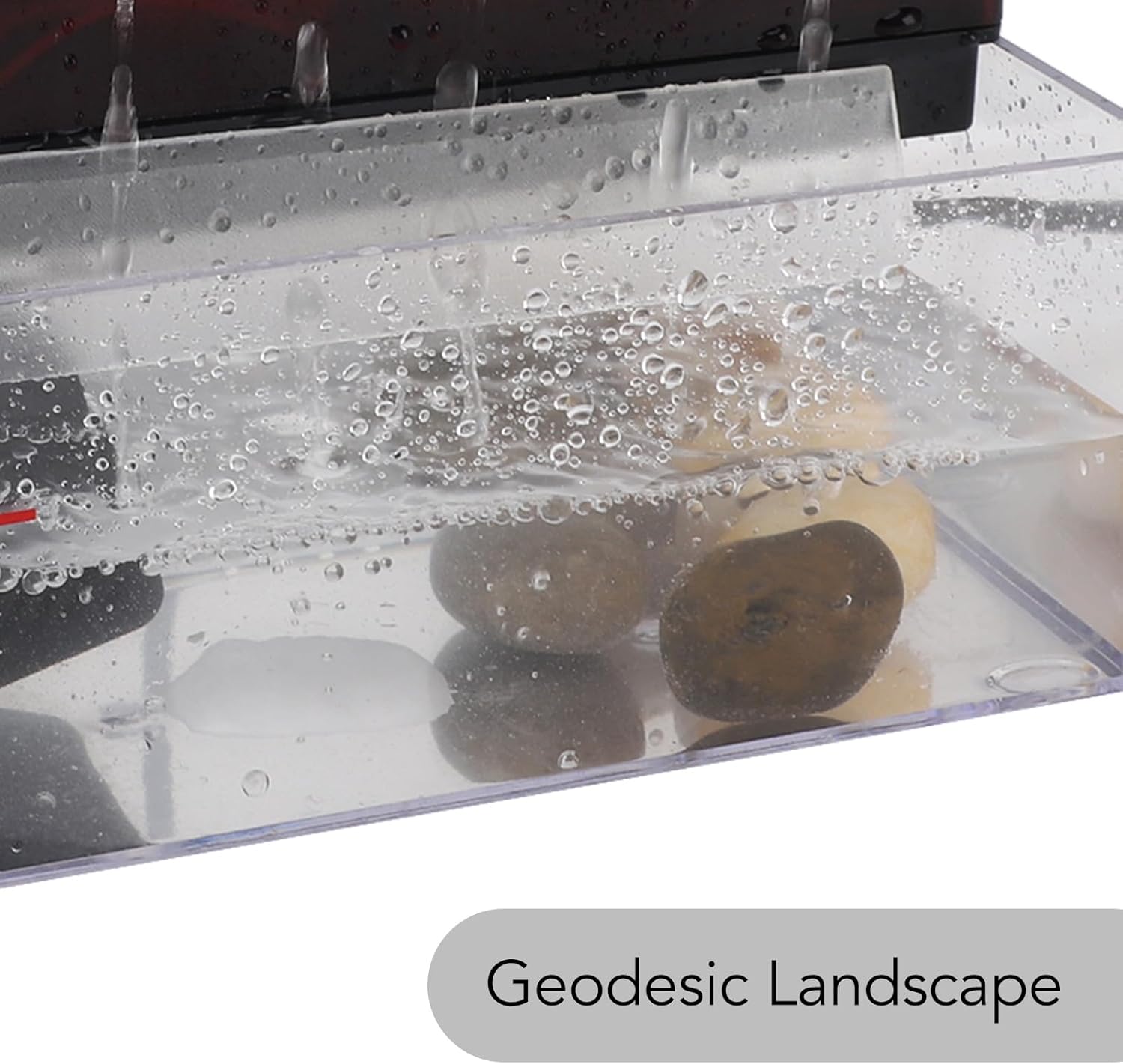 Tabletop Water Fountain with LED Light USB Powered Compact Design