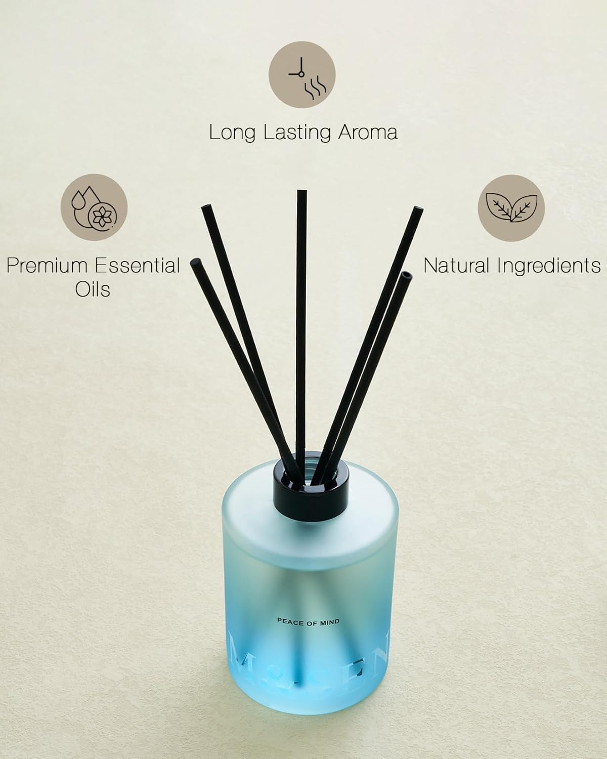 MSENSE Citrus Ylang Reed Diffuser Set 169 Fl Oz