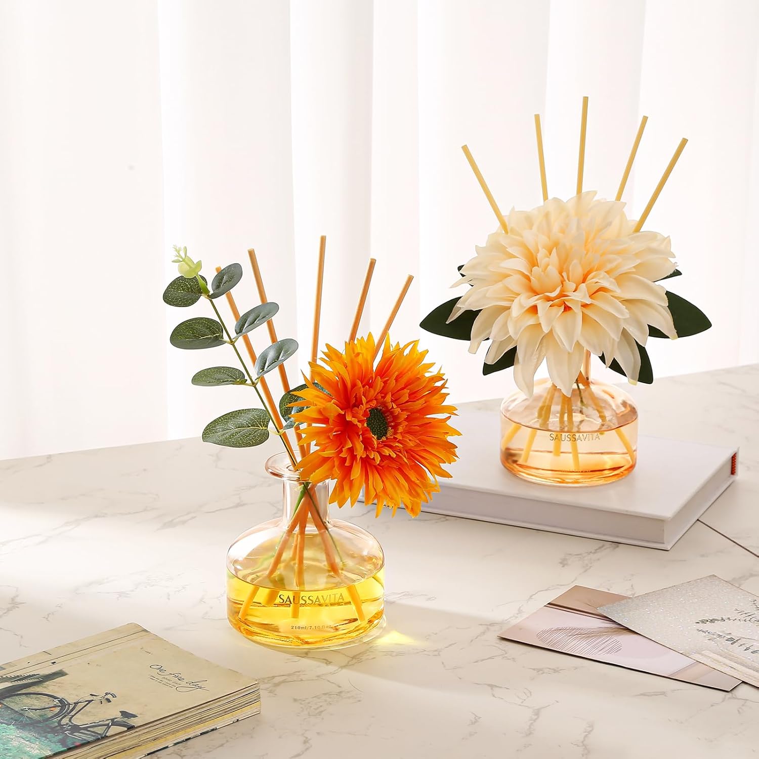 Saussavita Reed Diffusers Set with 7 Sticks 1