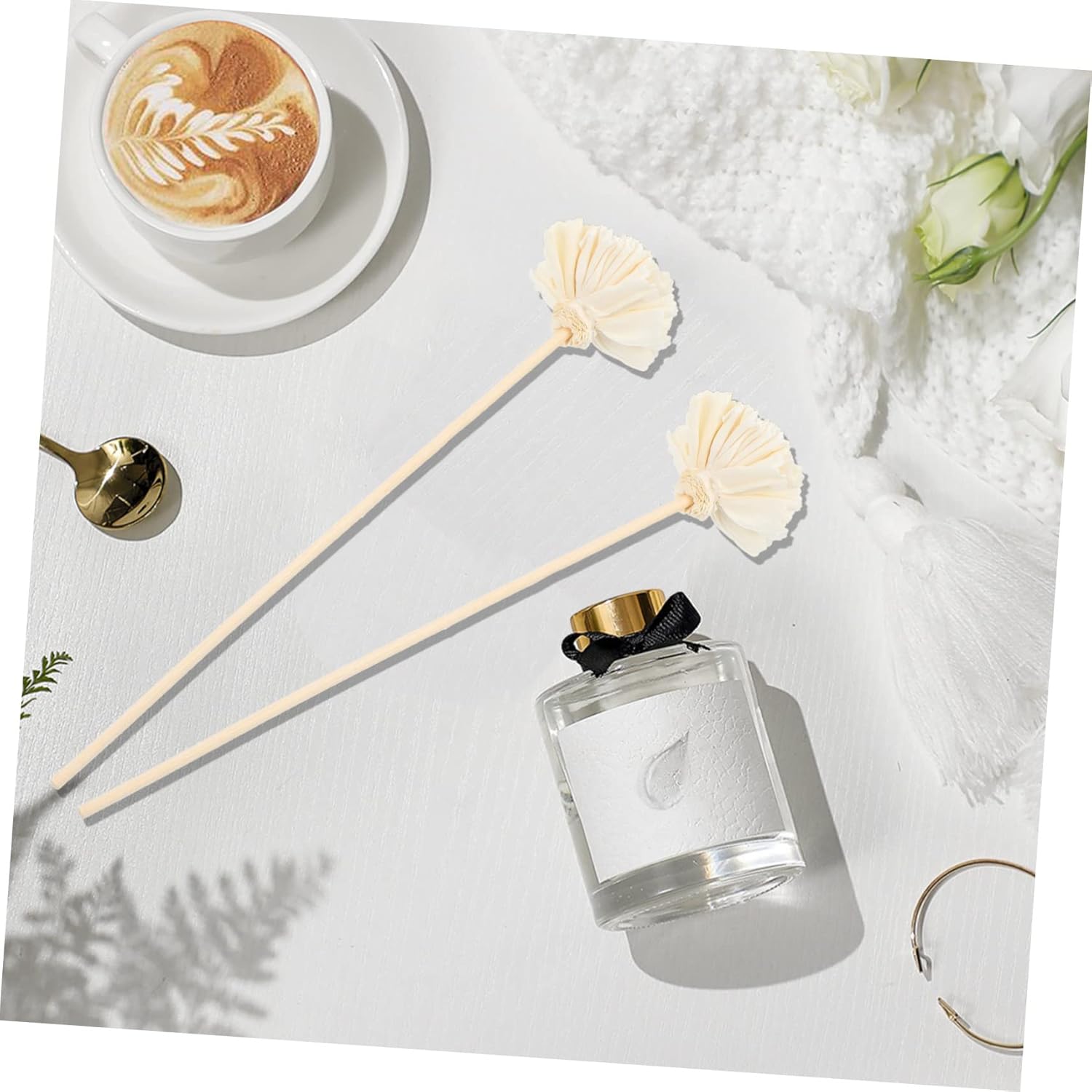 Hemoton Carnation Aroma Diffuser Sticks Set