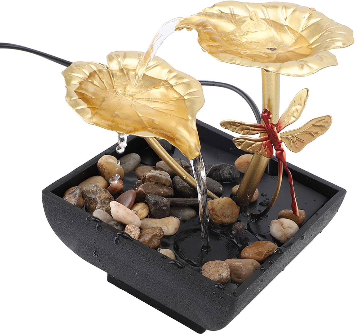 Zerodis USB Tabletop Fountain with Dragonfly Design