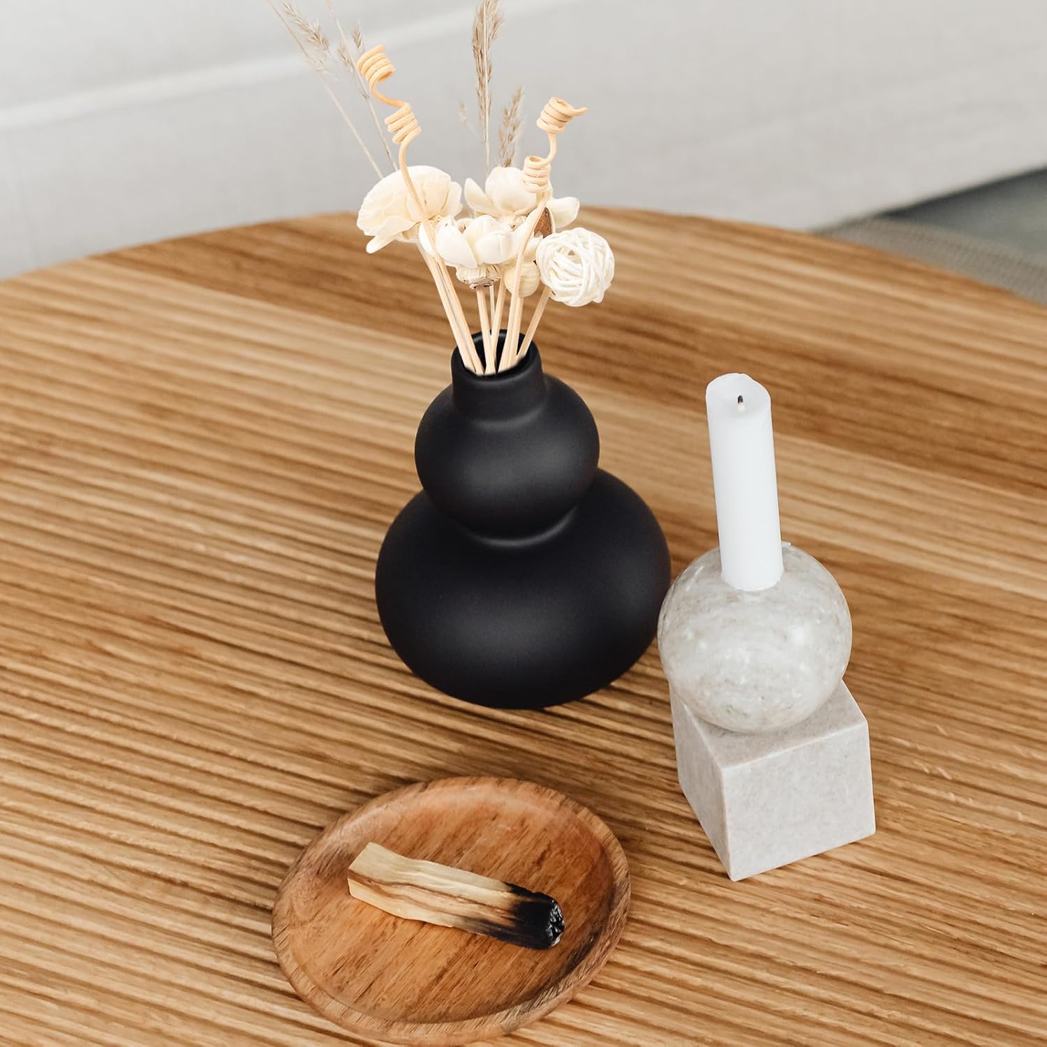 8PCS Colored Flower Rattan Reed Diffuser Set for Room Fragrance