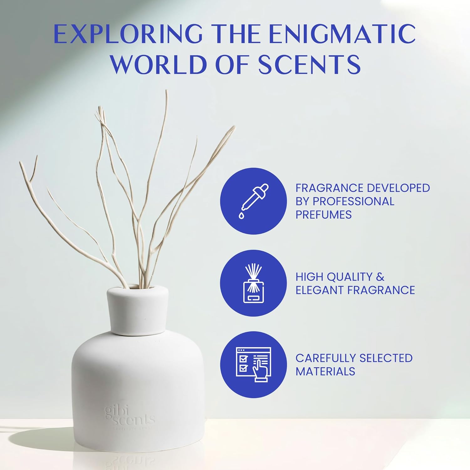 Gibi Reed Diffuser Set - Sakura Dream Scented 52 oz