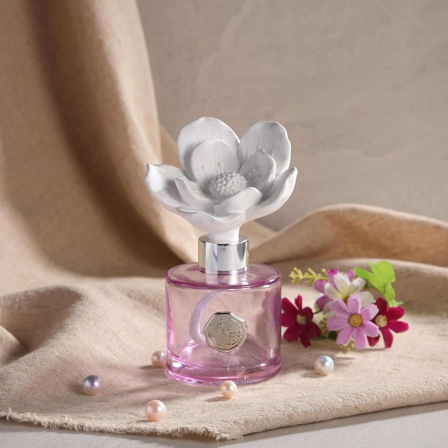 Ceramic Flower Reed Diffuser 100ml Velvet Petunia