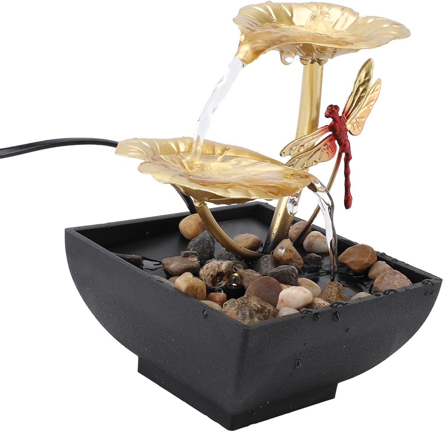 Zerodis USB Tabletop Fountain with Dragonfly Design