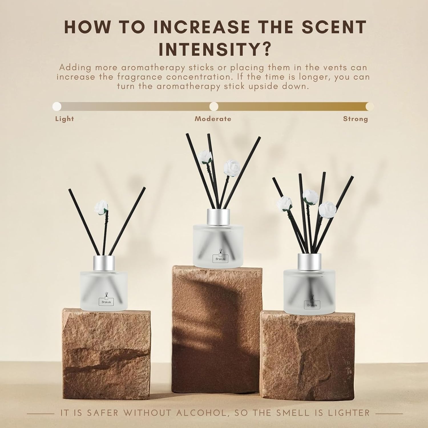 Brakula Reed Diffuser Set - Fresh Linen Scent