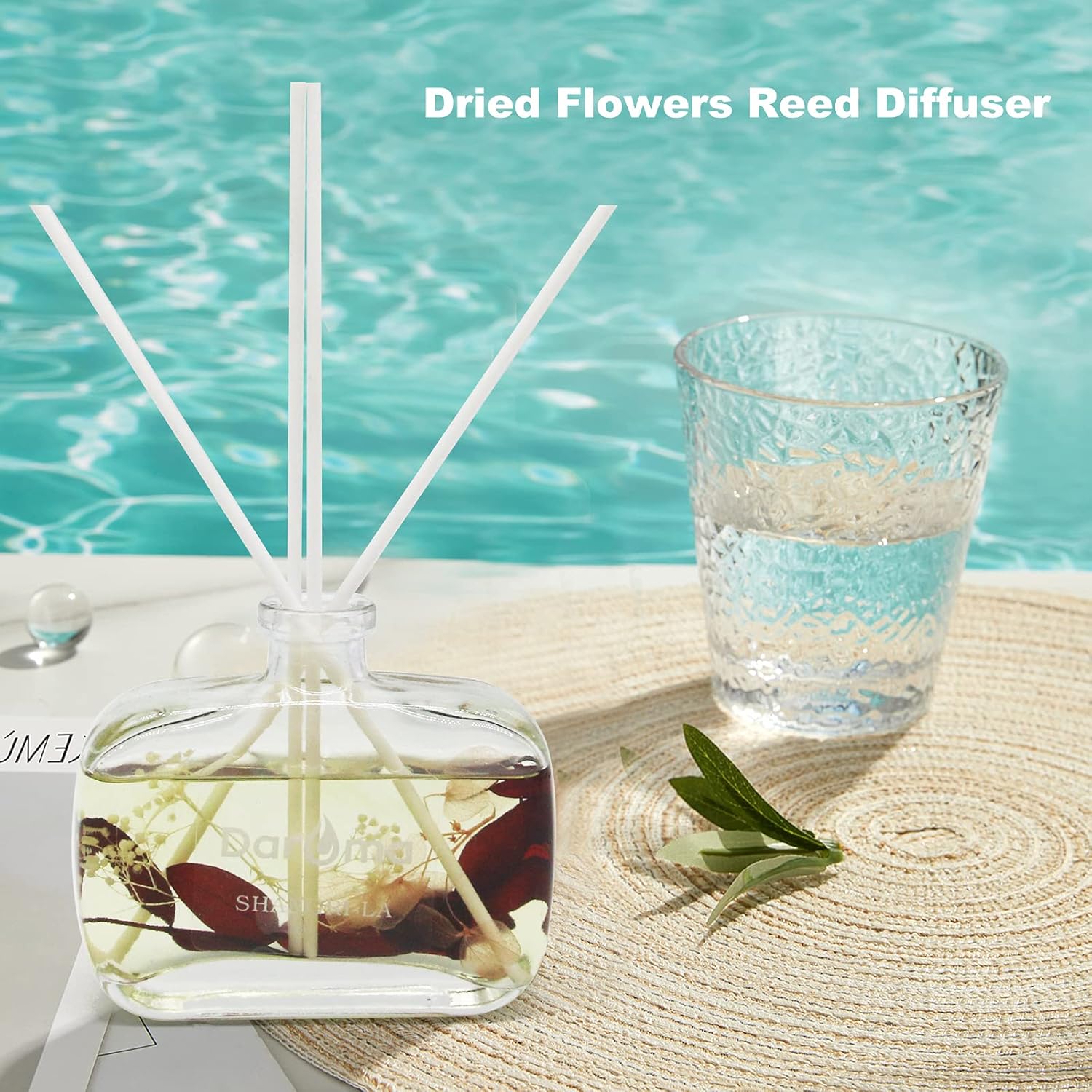 DAROMA Reed Diffuser Set with Dried Flowers 1