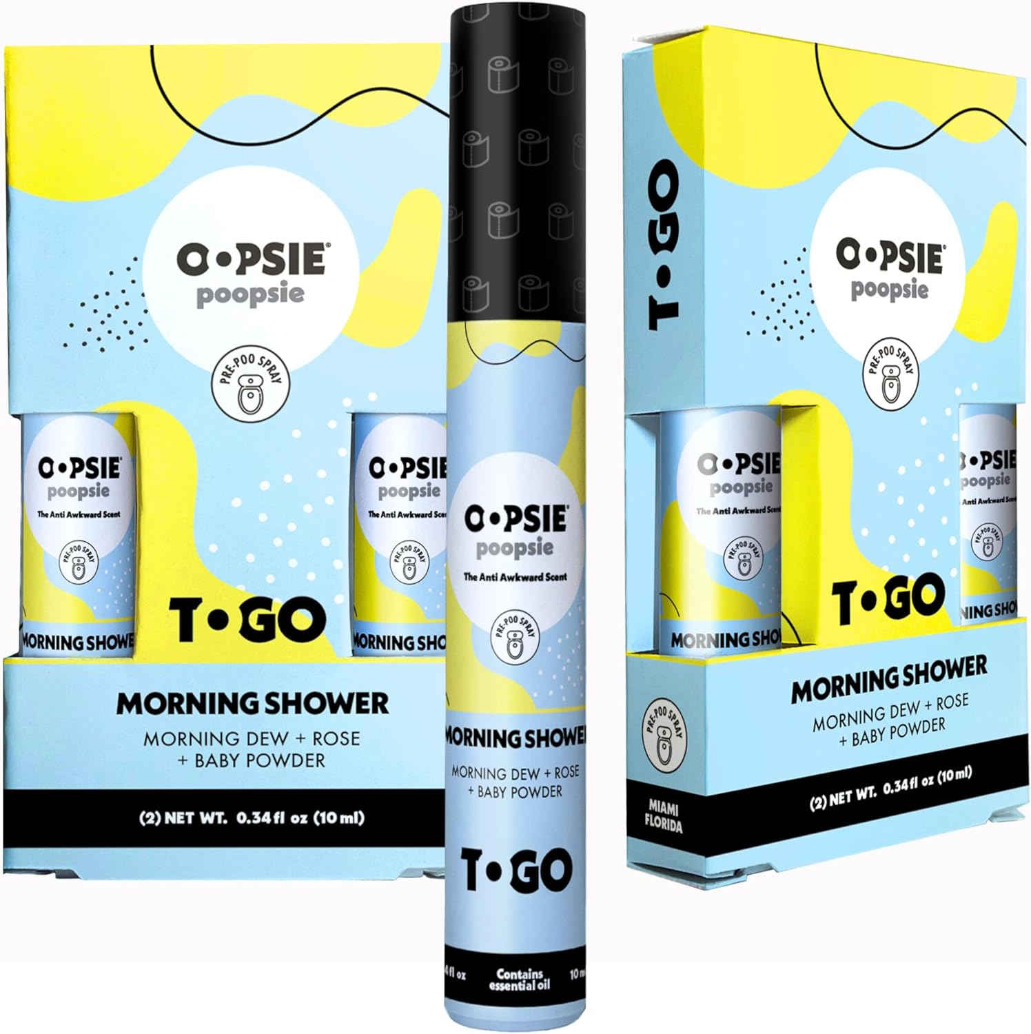 Pre Poo Toilet Spray - 2-Pack Travel Size Freshener