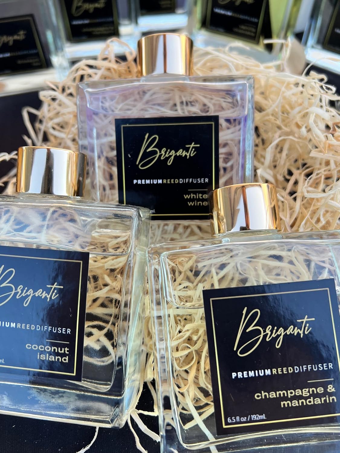BRIGANTI Premium Reed Diffuser Set White Wine