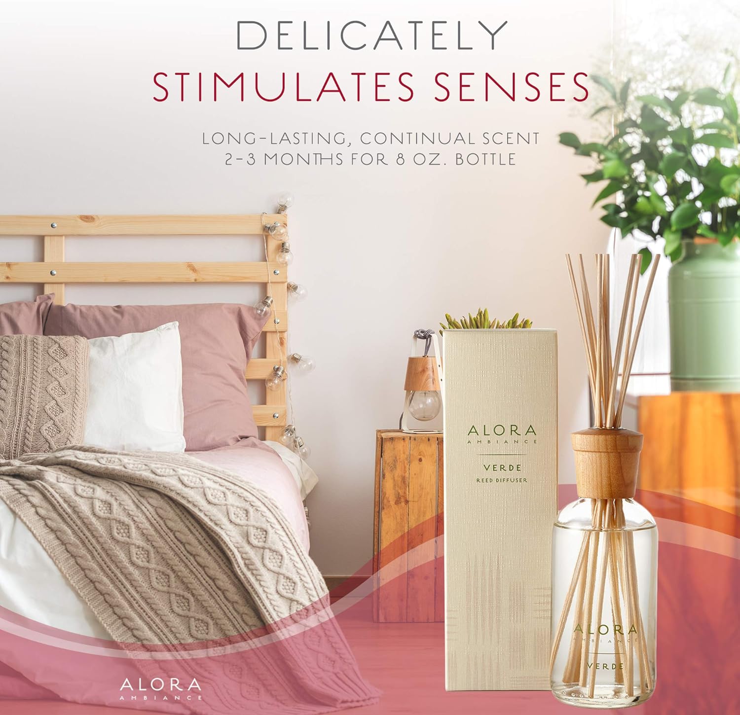 Verde 8 oz Reed Diffuser with Fresh Melon Fragrance
