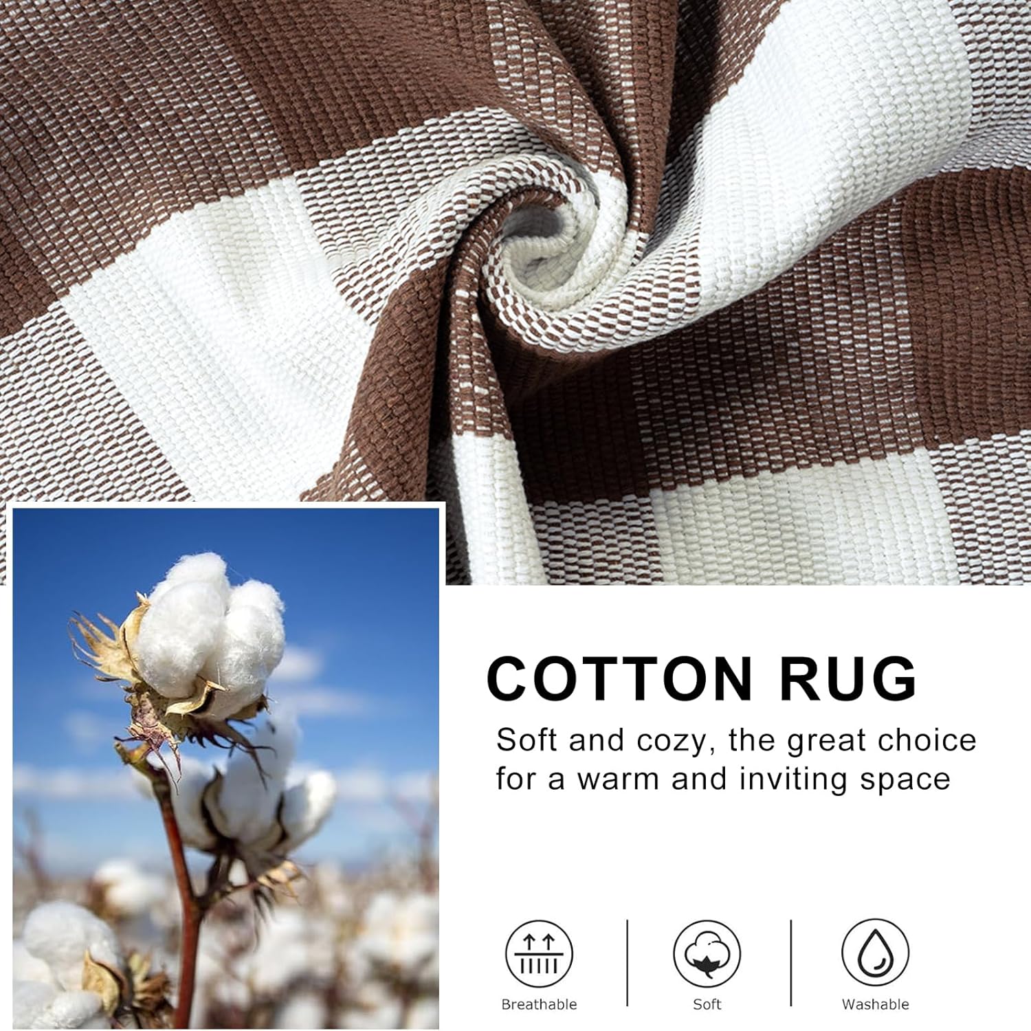 Collive 3x5 Buffalo Plaid Checkered Outdoor Rug