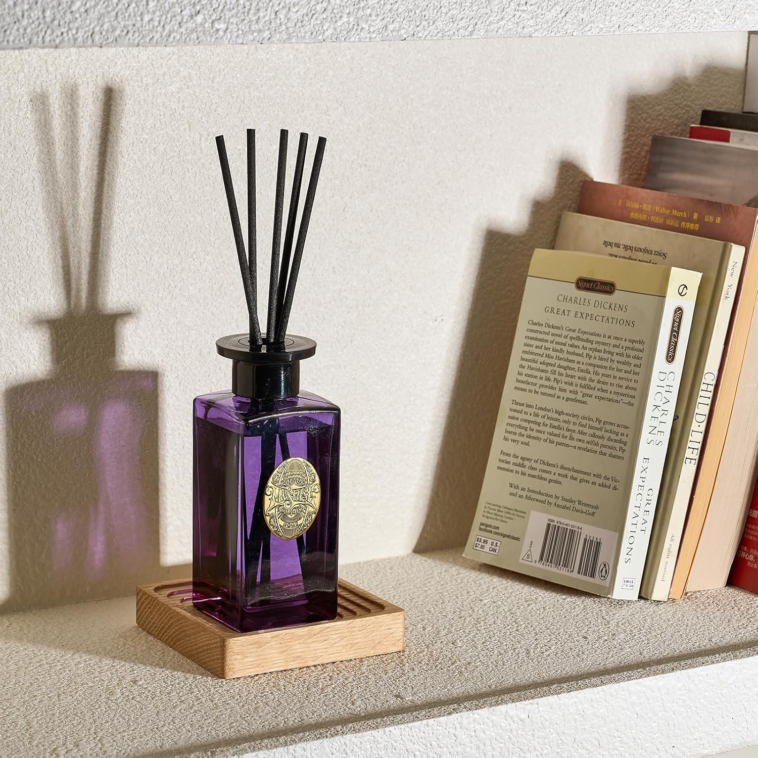 MSENSE 63 Oz Reed Diffuser Set Lavender Eucalyptus
