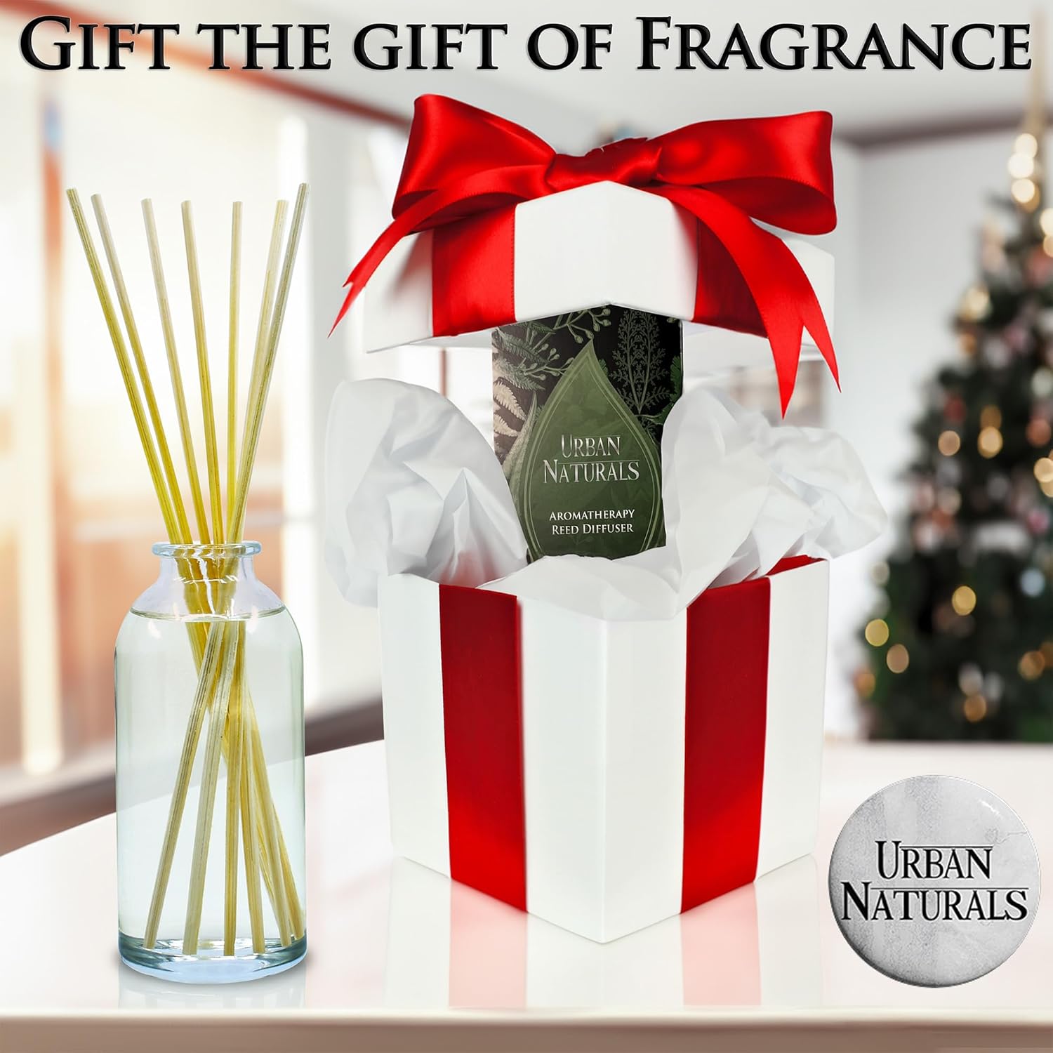 Urban Naturals Christmas Night Reed Diffuser Set