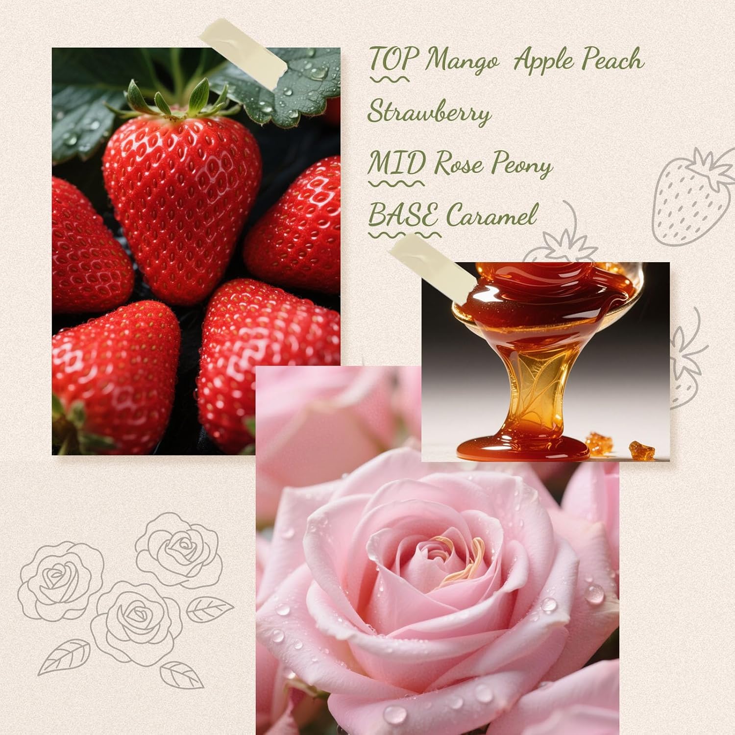 6 Fl Oz Sandalwood Strawberry Reed Diffuser Set