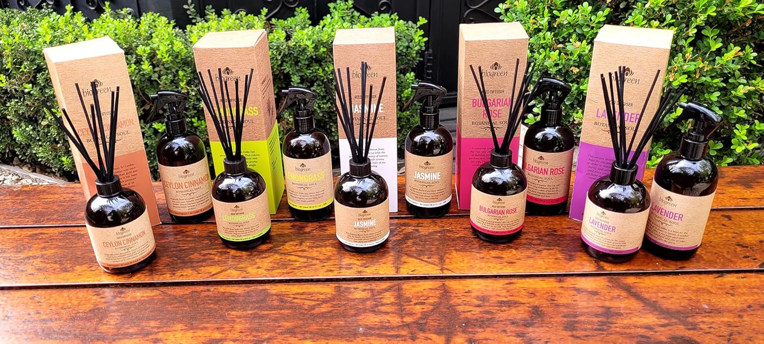 Biogreen Lemongrass Reed Diffuser 845 Ounce Set