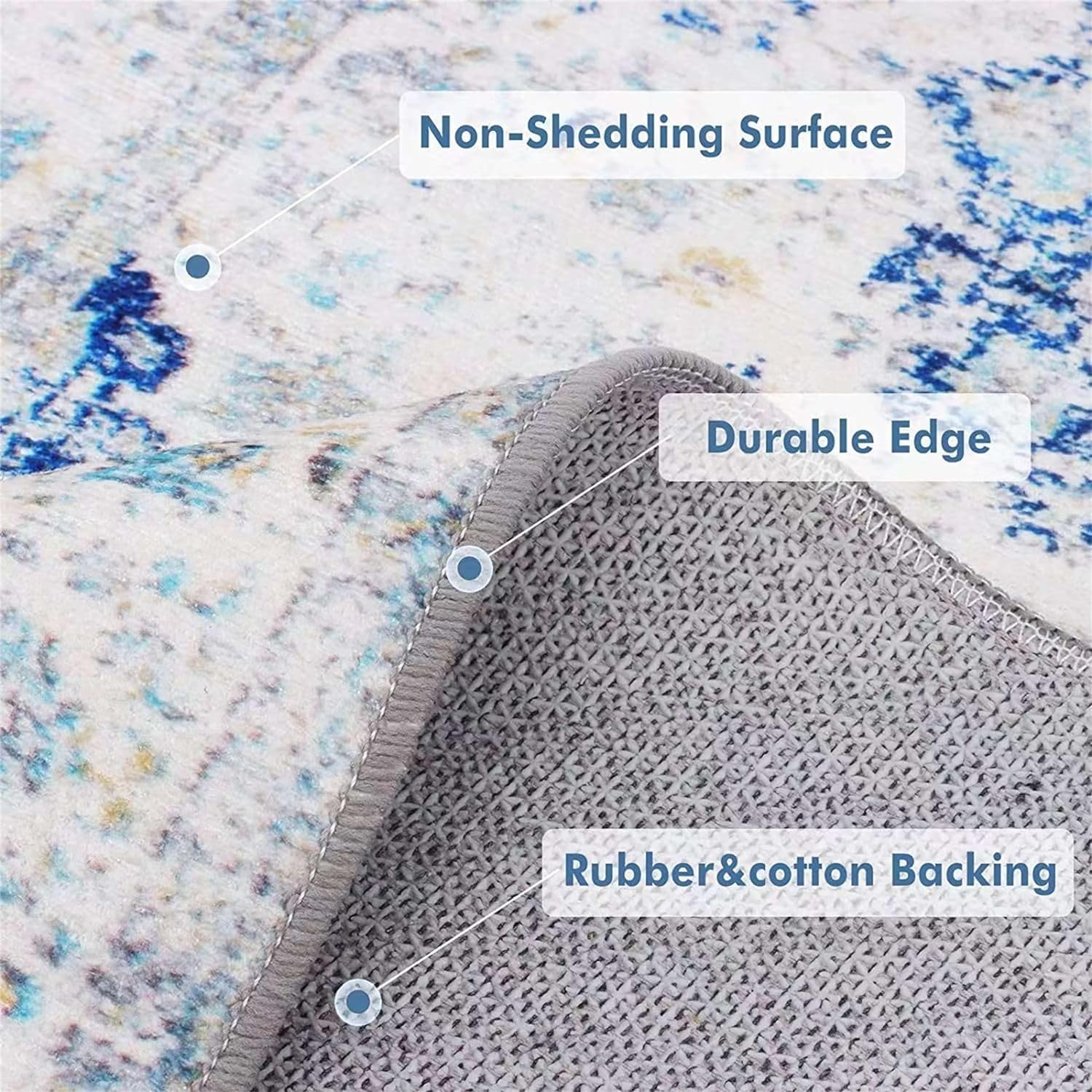 Vintage Rustic Barn Star Rug 2x7ft Hallway Floor Mat