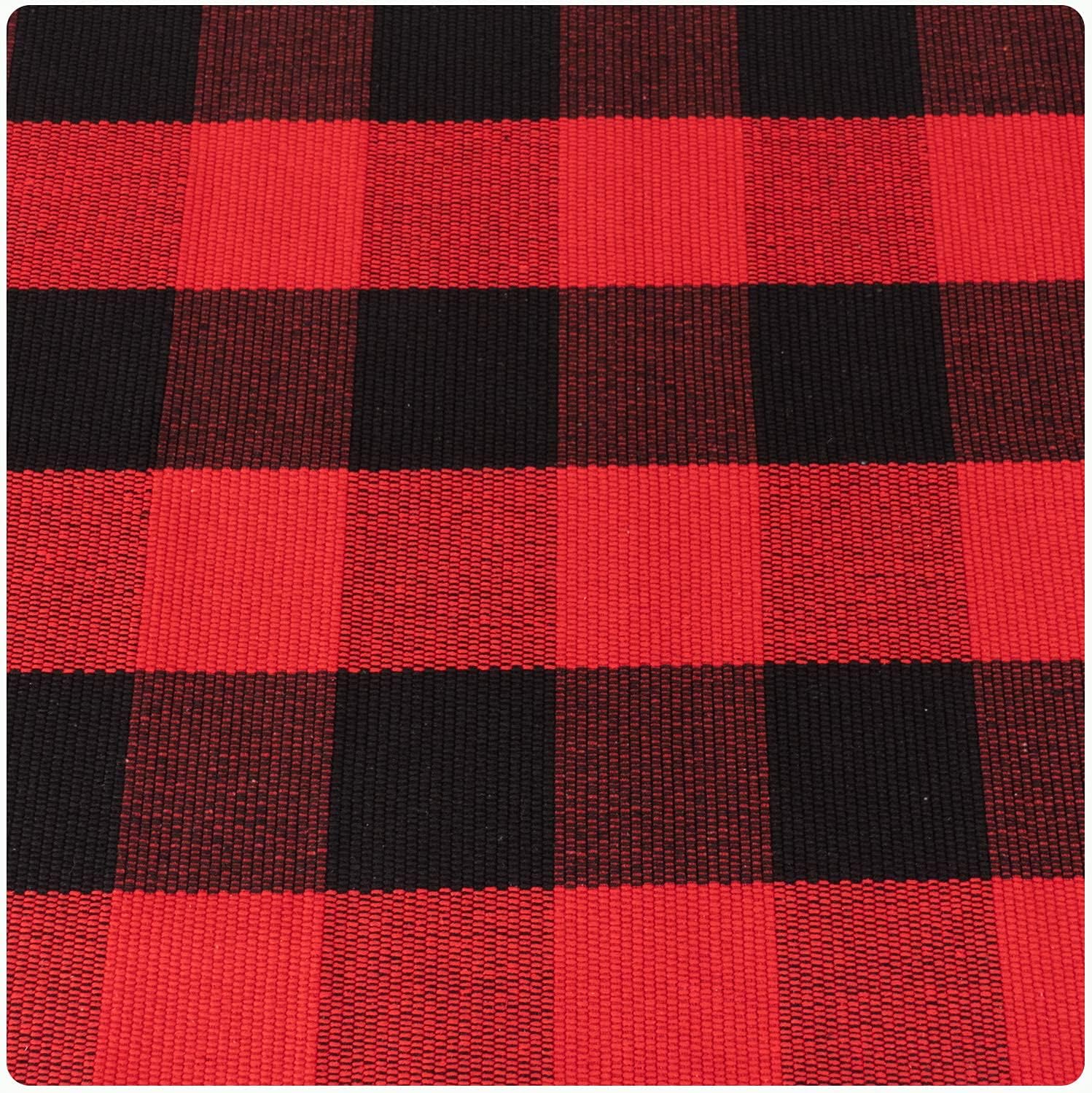 Winwinplus Buffalo Plaid Check Rug 275 X 43 Inch