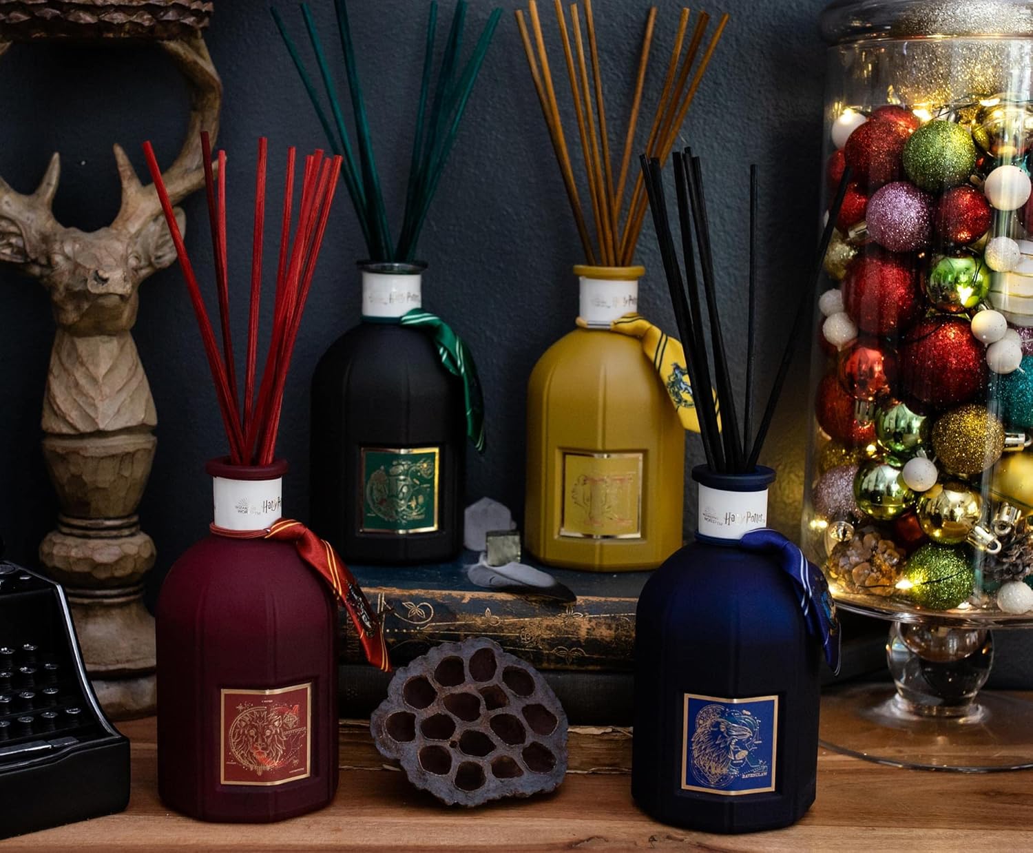Harry Potter Hogwarts House 4-Piece Reed Diffuser Set