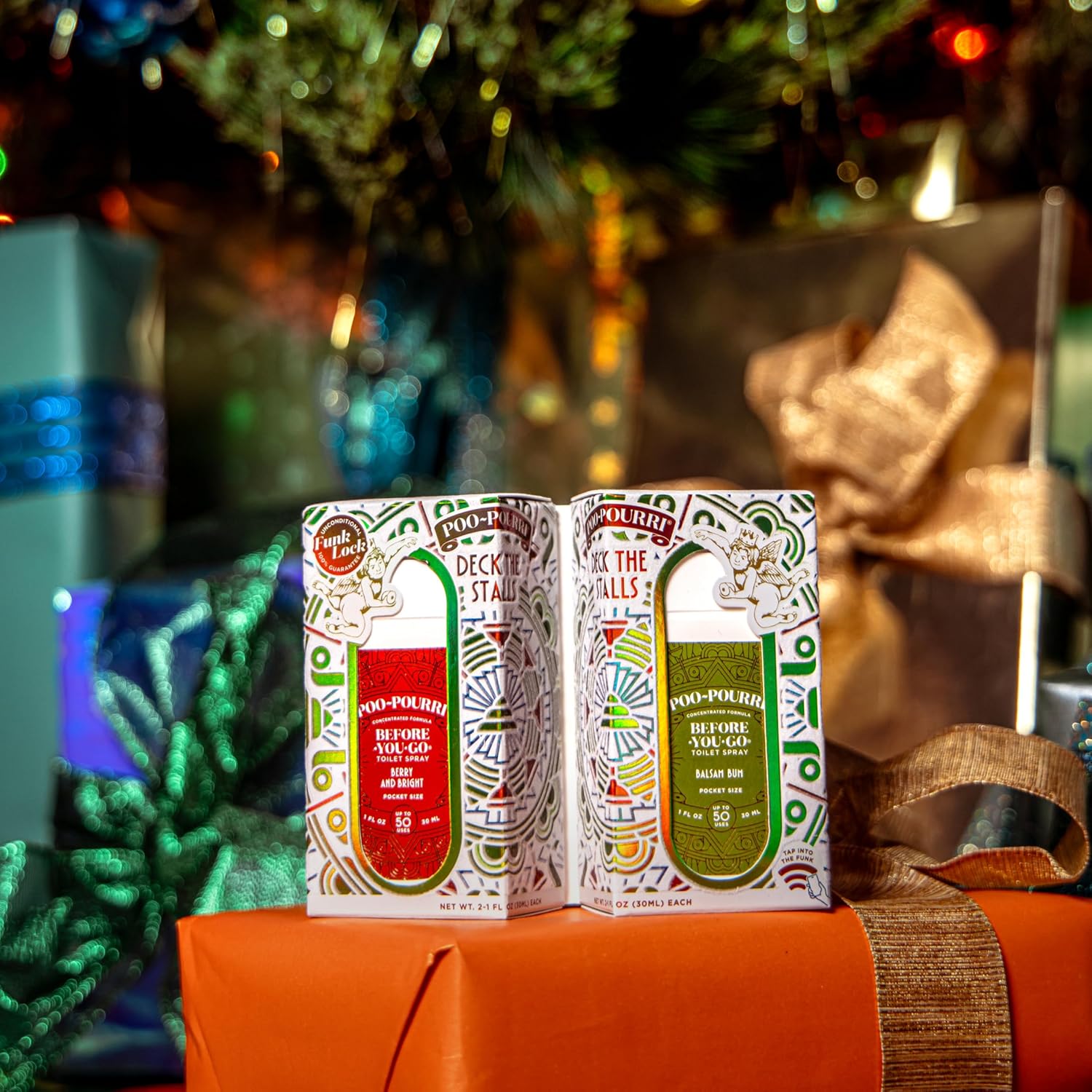 Poo-Pourri Deck The Stalls Gift Set Berry and Bright 1 Fl Oz