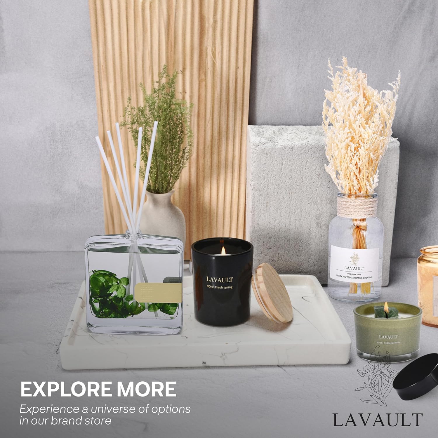 Lavault Wild Bluebell Reed Diffuser Set