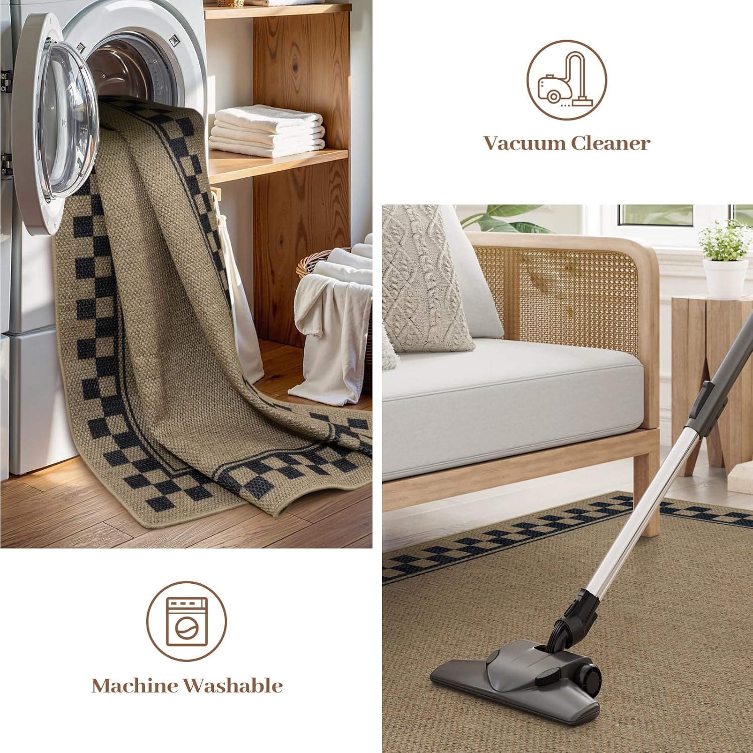 Tiveney 3x5 Machine Washable Front Door Mat