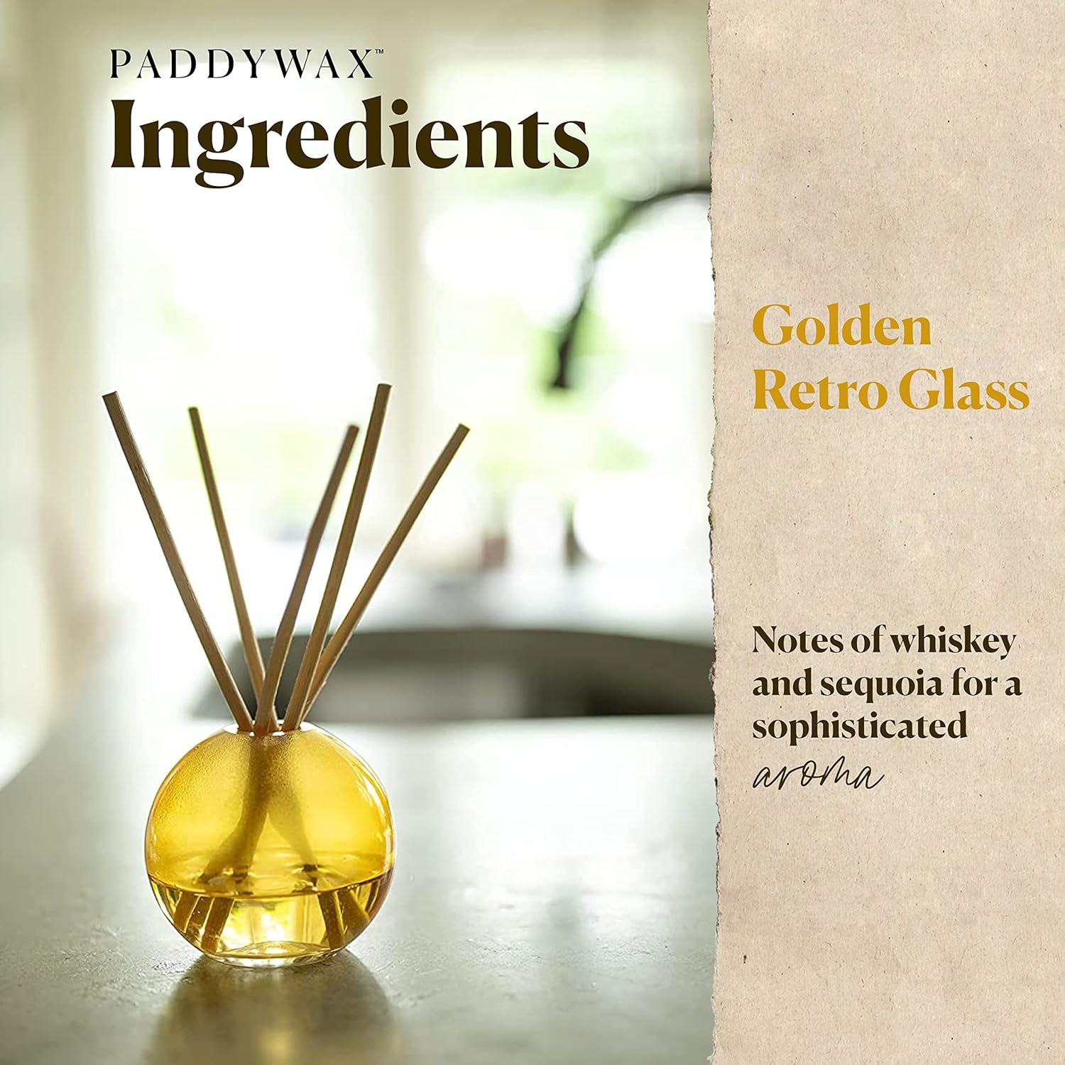 Paddywax Retro Glass Dusk Reed Diffuser Set