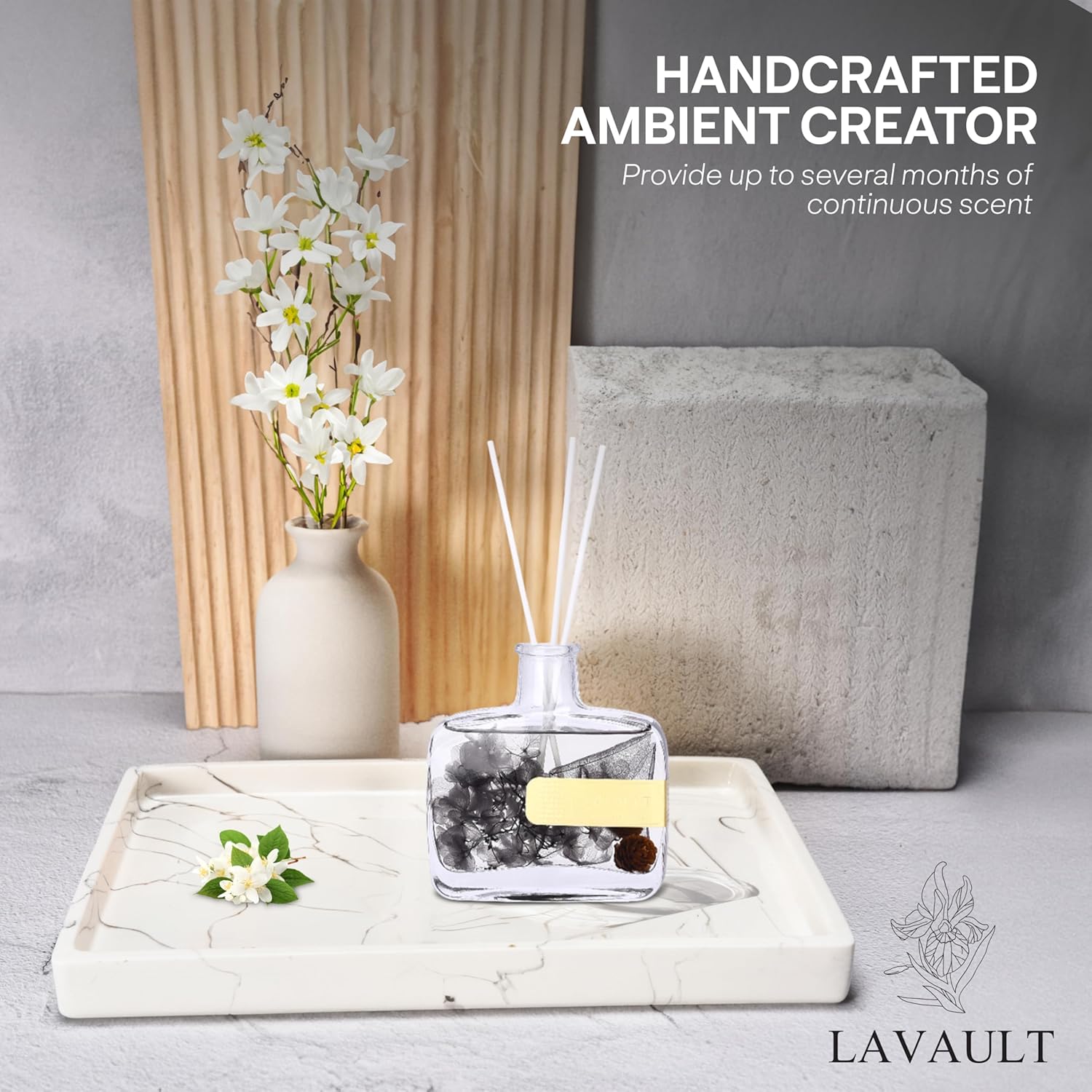 Lavault Reed Diffuser Set - Home Office Aroma