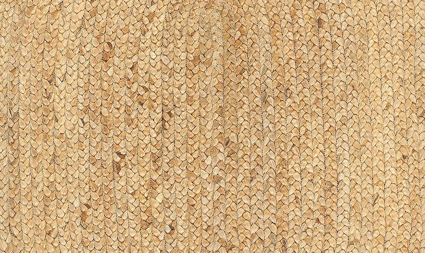 LR Home Natural Jute 2x3 Oval Area Rug for Farmhouse Decor