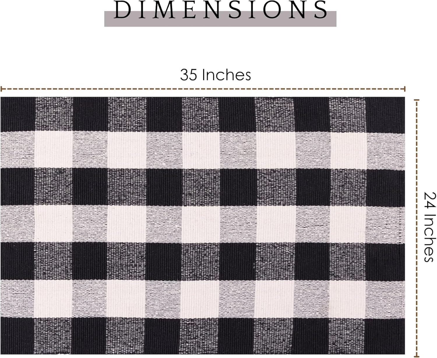Rajrang Reversible Buffalo Plaid Rug Pack of 2
