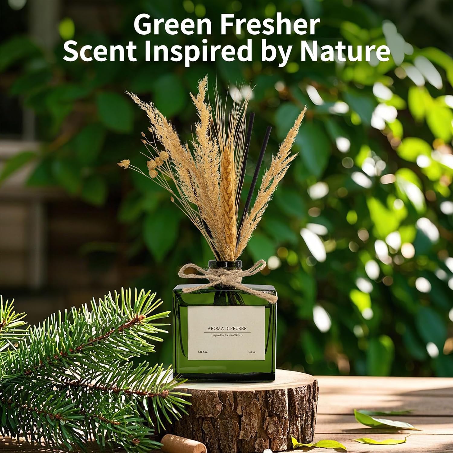 Sandalwood Orange Reed Diffuser Set 6 oz 7 Sticks