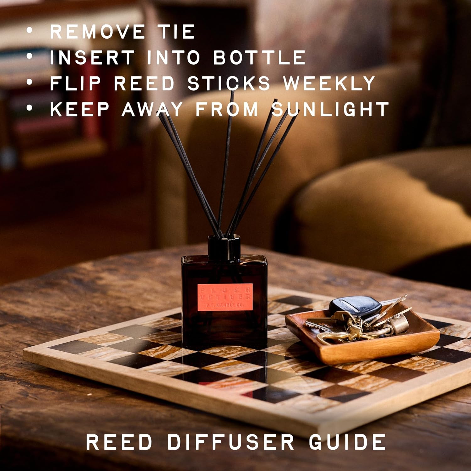 PF Candle Co Blonde Hinoki Reed Diffuser Set