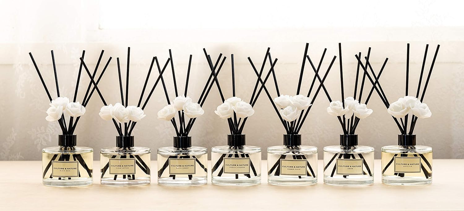 Culture Nature Summer Peach Reed Diffuser Set 67oz