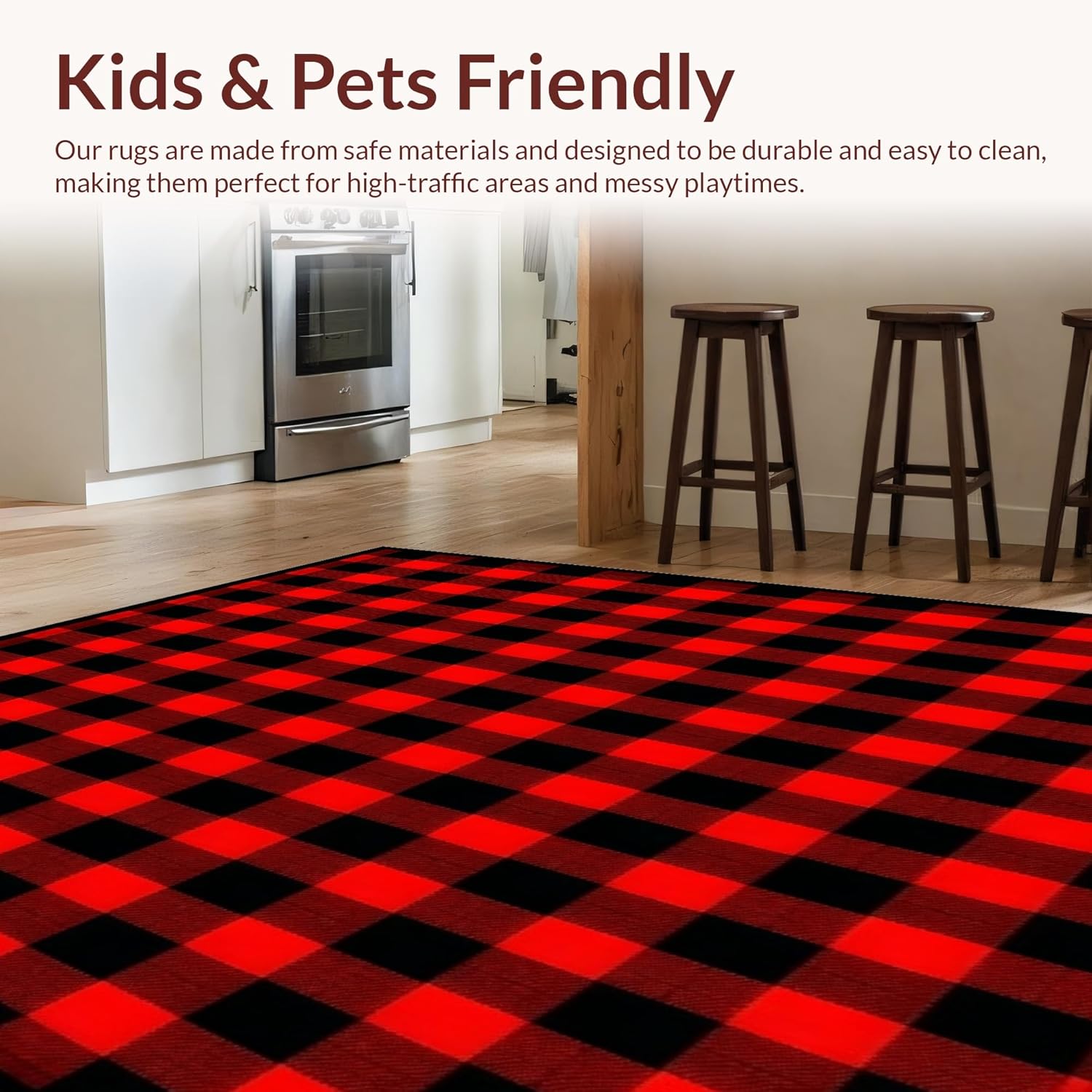 ODIKA Ultra Soft 6x9 Area Rug with Non Slip Design