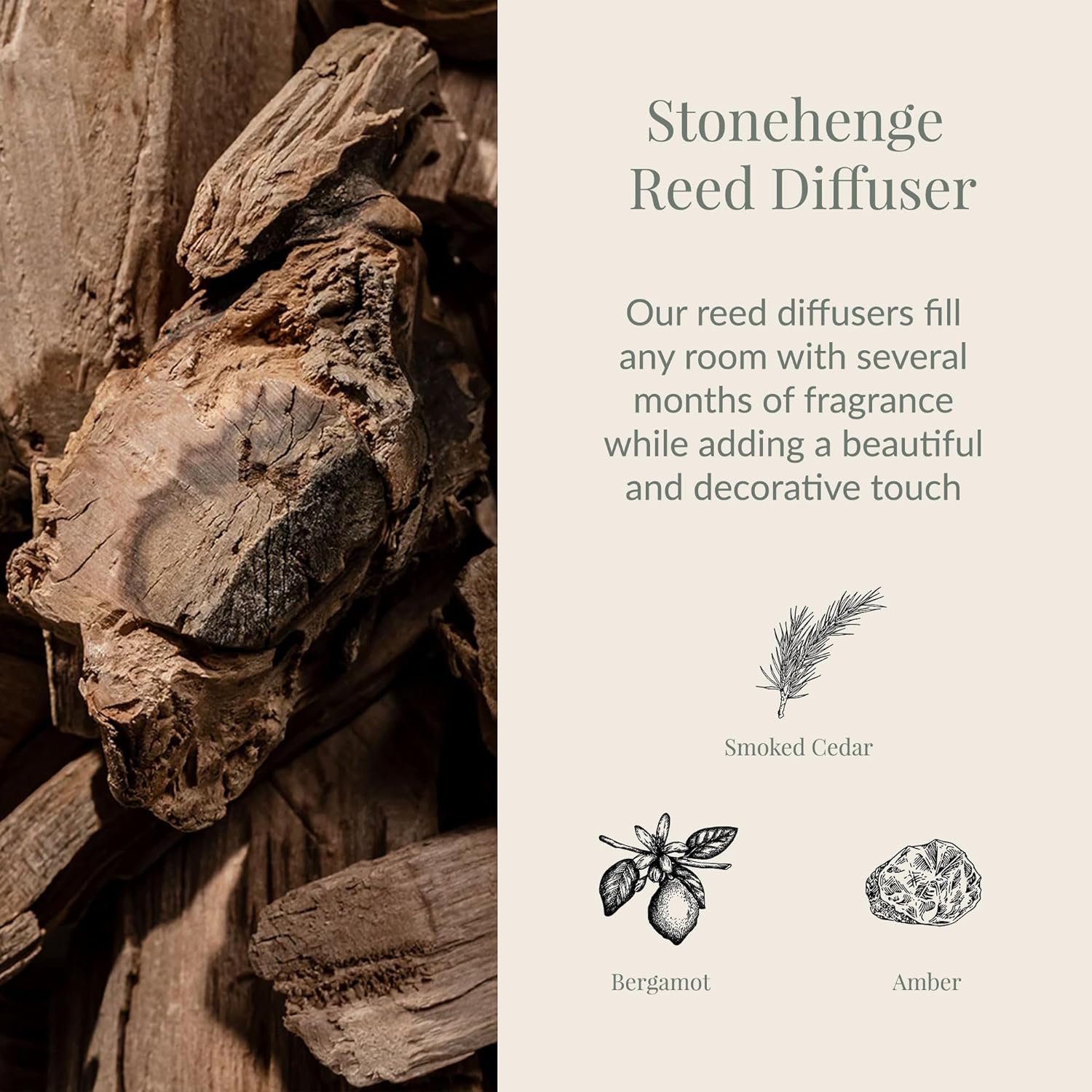 Archipelago Botanicals Stonehenge Reed Diffuser Set