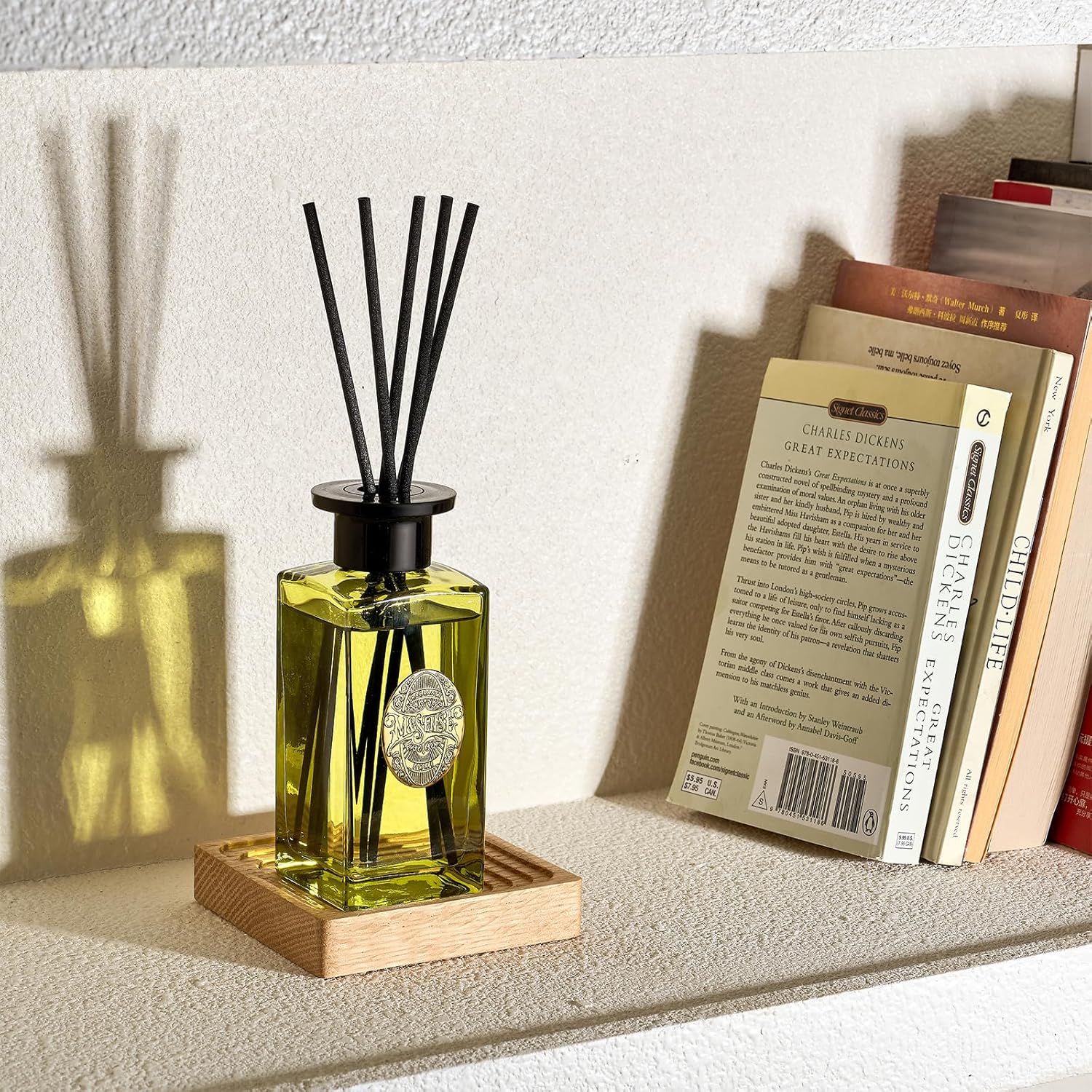 MSENSE 63 Oz Large Reed Diffuser Set Eucalyptus Mint
