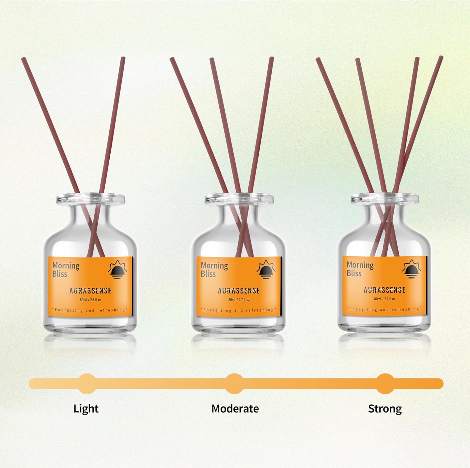 Aurassense Reed Diffuser Set 2 Bottles Day Night Aromatherapy