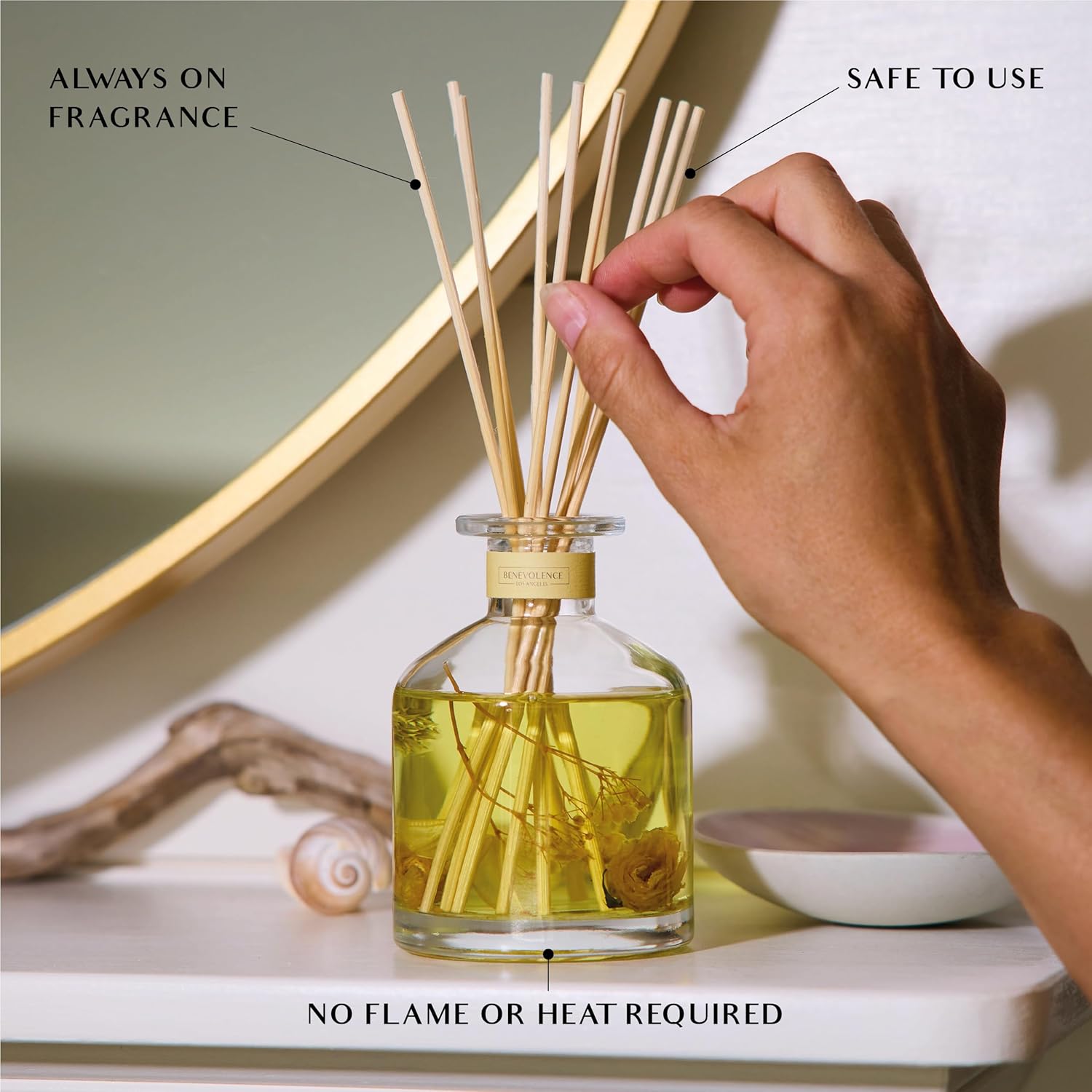 Benevolence LA Morning Ritual Diffuser Set and Room Spray