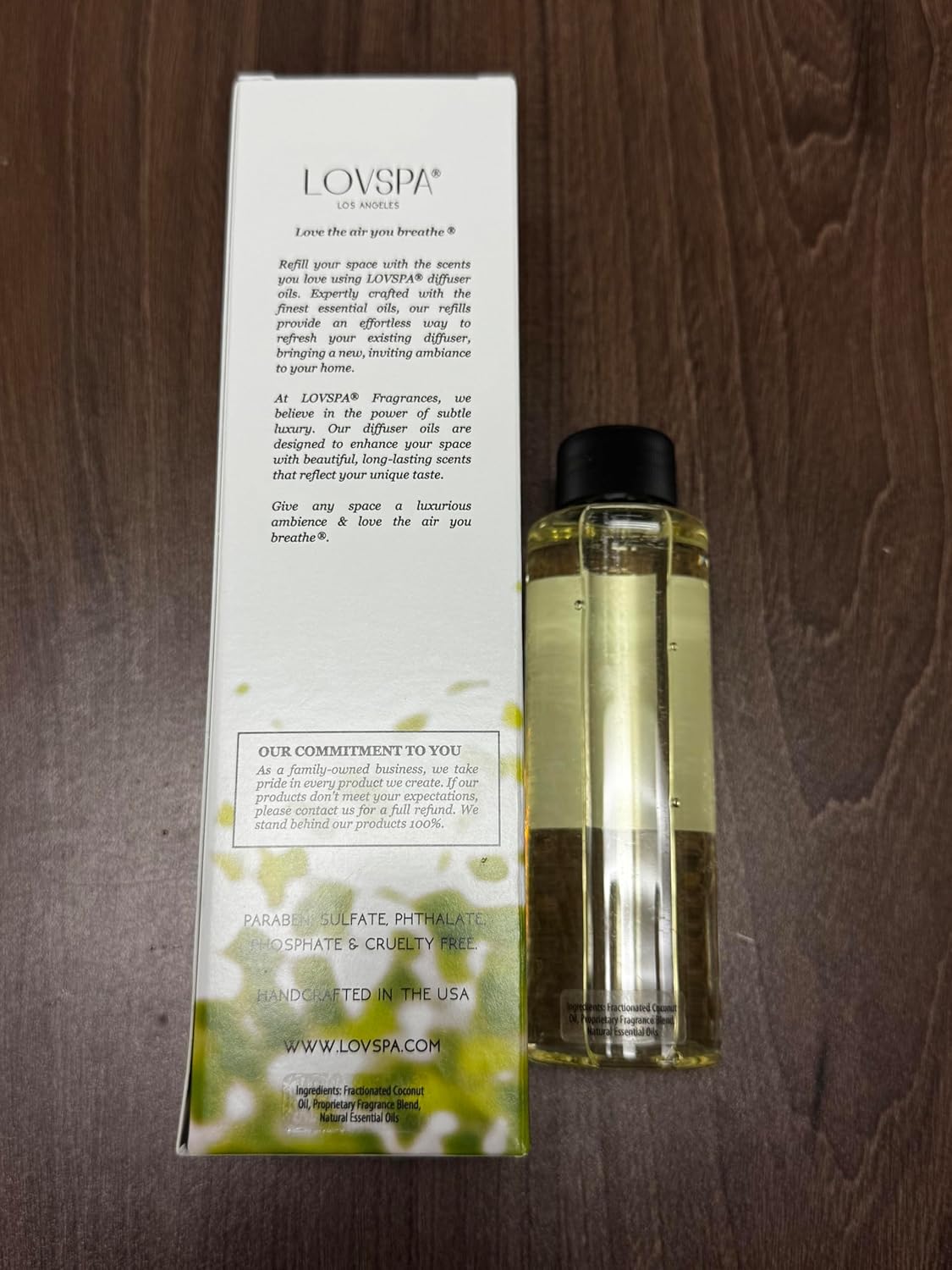 Lovspa De-Stress Lavender Eucalyptus Reed Diffuser Oil Refill with Reed Sticks