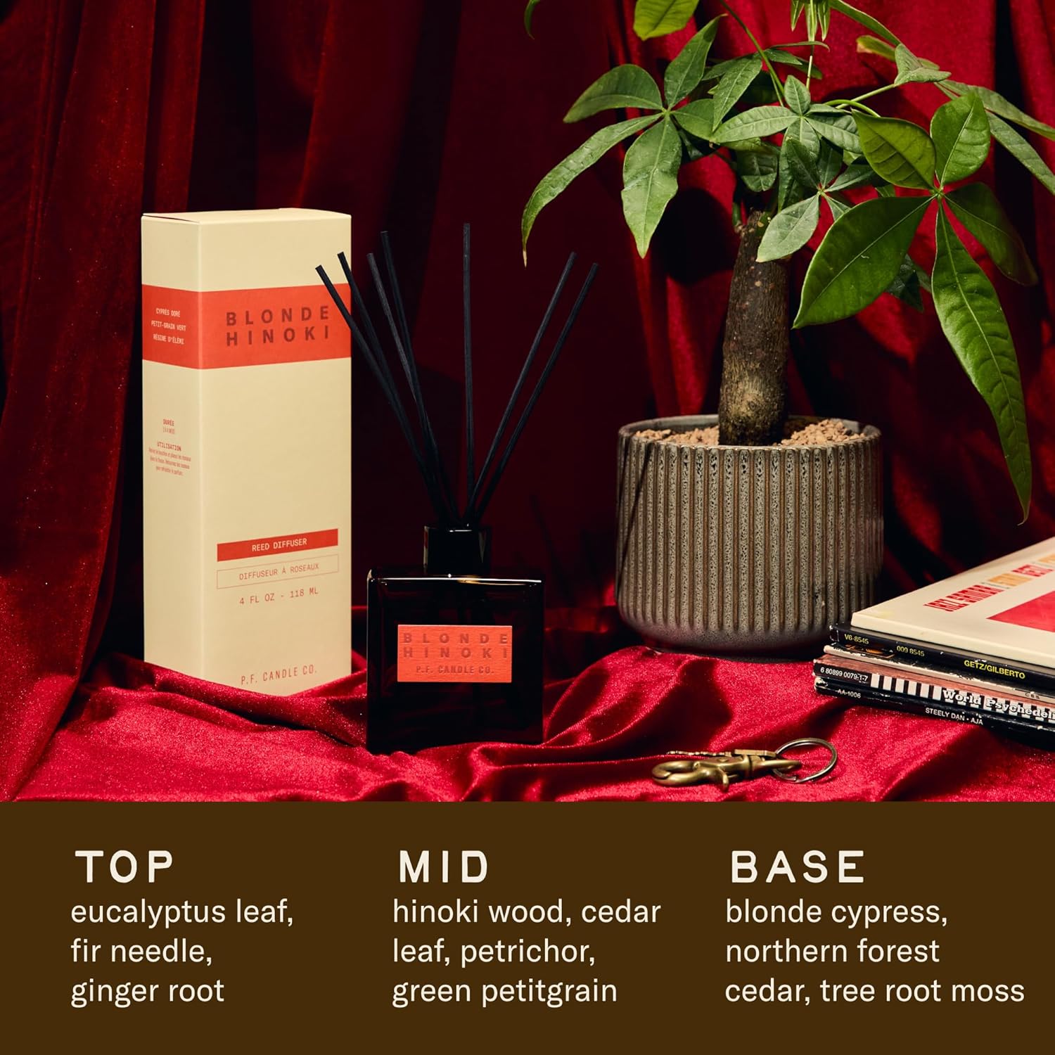 PF Candle Co Blonde Hinoki Reed Diffuser Set