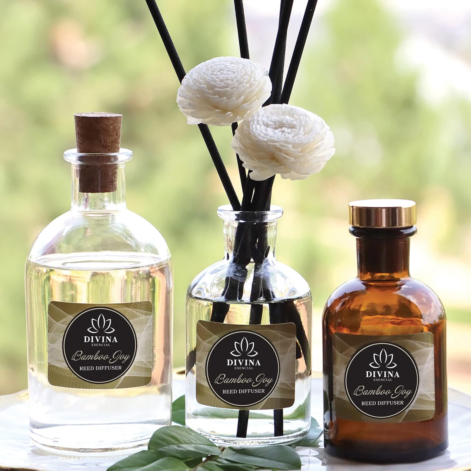 Luxury Bamboo Joy Reed Diffuser Set