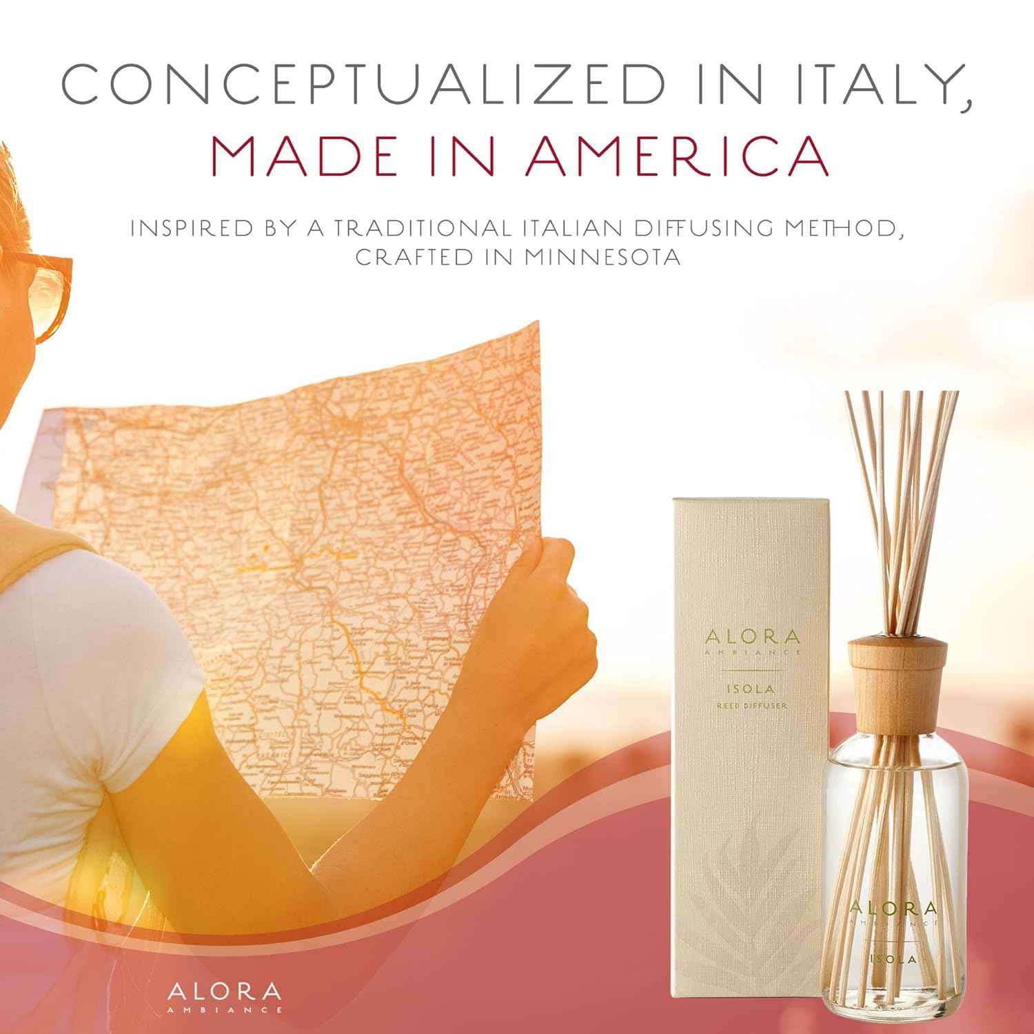Alora Ambiance Isola 8 oz Reed Diffuser Set