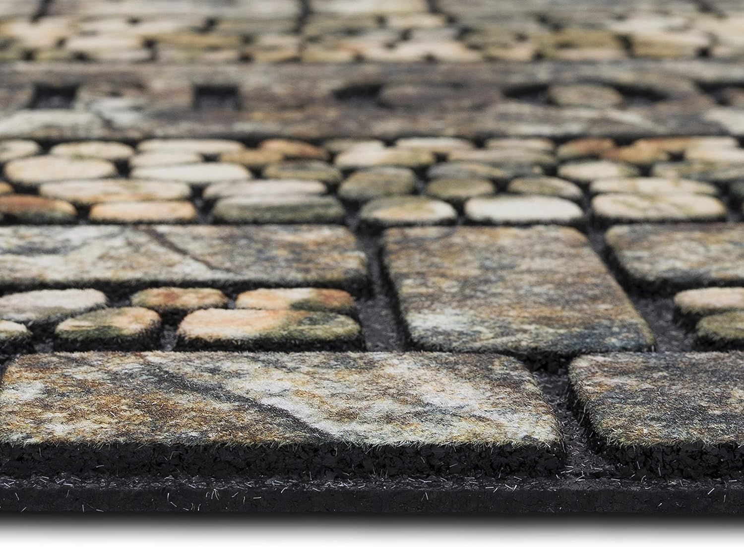 Mohawk Home Entryway Door Mat 2 x 3 All Weather Non Slip Recycled Rubber