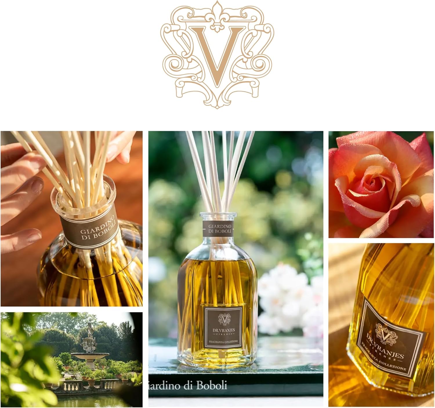Dr Vranjes Giardino di Boboli Luxury Diffuser Set