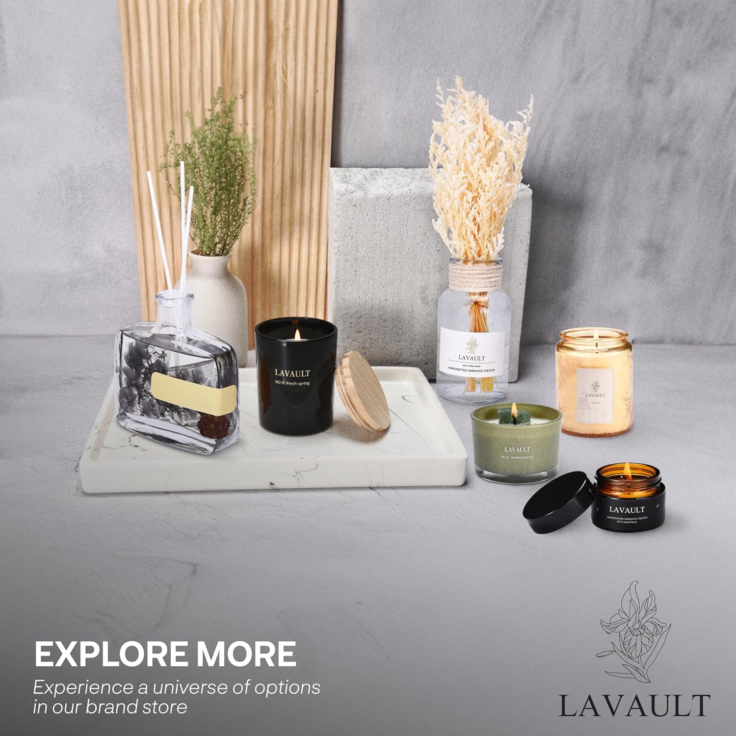 Lavault Reed Diffuser Set - Home Office Aroma