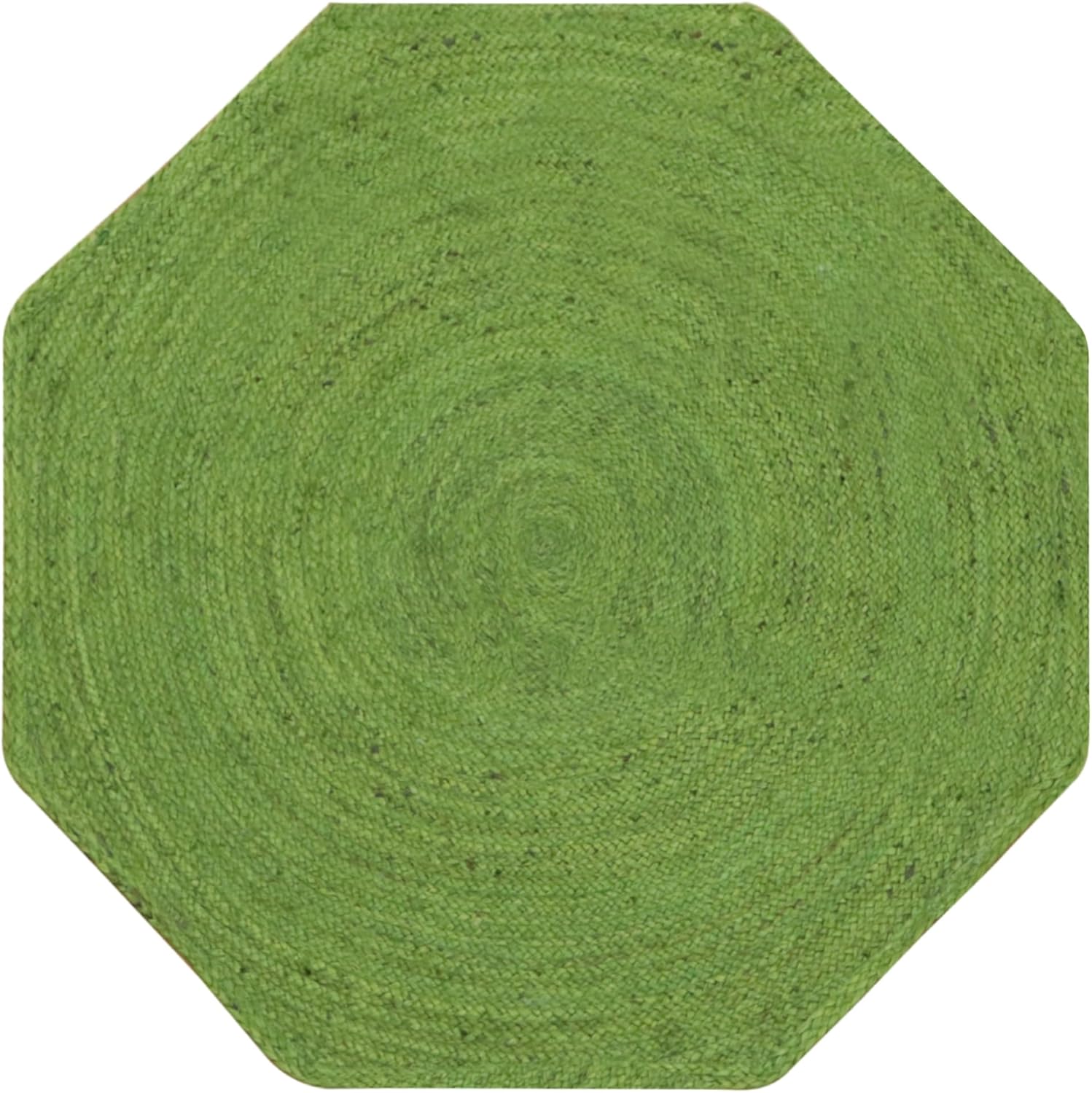 CASAVANI Decorative Kilim Octagon Area Rug Green