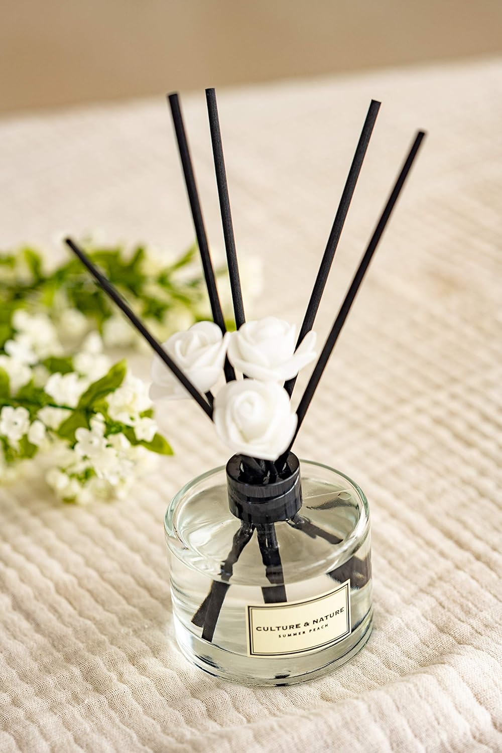 Culture Nature Summer Peach Reed Diffuser Set 67oz