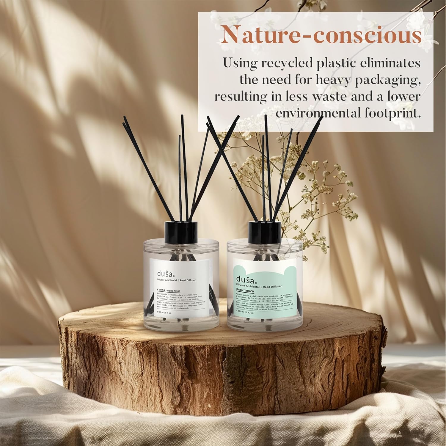 DUSA Santal Reed Diffuser Set - 5 Fl Oz