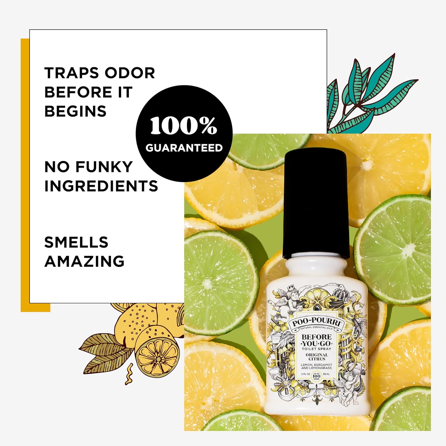 Poo-Pourri Before-You-Go Toilet Spray 2 Ounce Bottle Original