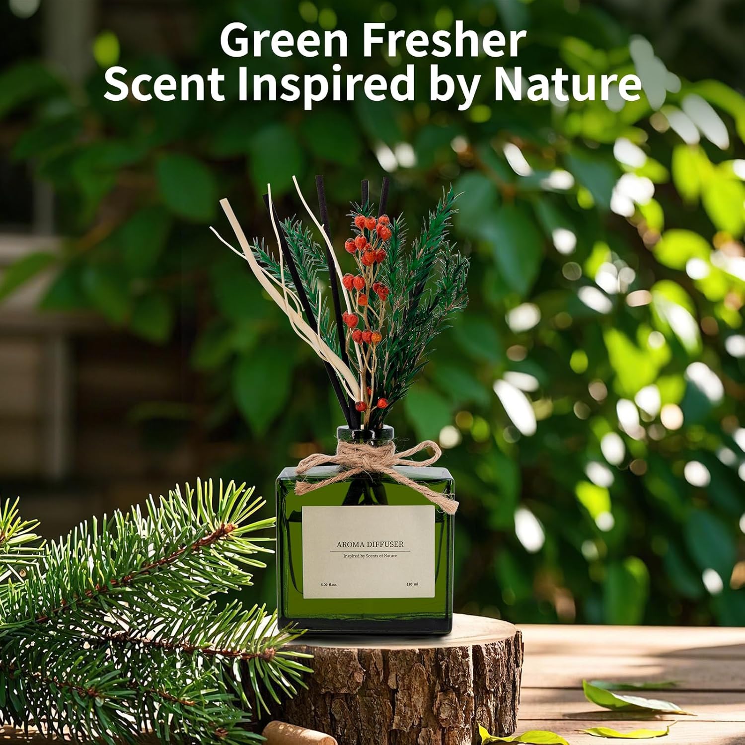 6 Fl Oz Sandalwood Strawberry Reed Diffuser Set