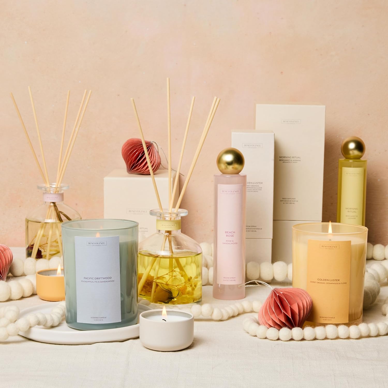 Benevolence LA Morning Ritual Diffuser Set and Room Spray